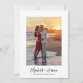 Santorini Griechenland Hochzeitsfeier Foto Einladung (Rückseite)