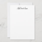 Santorini Griechenland Illustration Wasserfarbe Einladung (Rückseite)