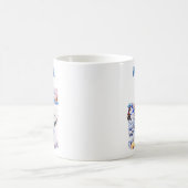 Santorini Griechenland Illustration Wasserfarbe Kaffeetasse (Mittel)
