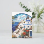 Santorini Griechenland Imitats Mosaic Arch, griech Postkarte (Stehend Vorderseite)