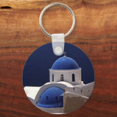 Santorini Griechenland Insel Schlüsselkette Schlüsselanhänger (Vorderseite)