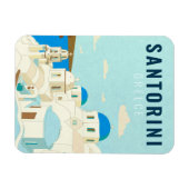 Santorini Griechenland Insel Vintage Reise Souveni Magnet (Horizontal)