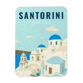 Santorini Griechenland Insel Vintage Reise Souveni Magnet (Vertikal)