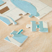 Santorini Griechenland Insel Vintage Reise Souveni Puzzle (Seite)