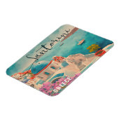Santorini Griechenland Insel Wasserfarbenreise Sou Magnet (Linke Seite)