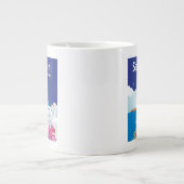 Santorini Griechenland Jumbo-Tasse (Vorderseite)
