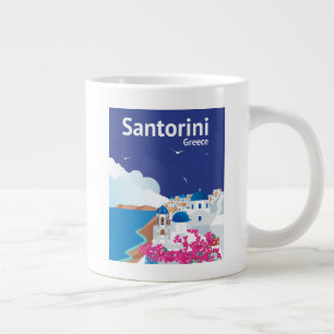Santorini Griechenland Jumbo-Tasse