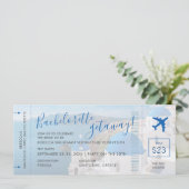 Santorini Griechenland Junggeselinnen-Abschied Wee Einladung (Stehend Vorderseite)