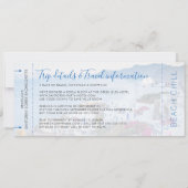 Santorini Griechenland Junggeselinnen-Abschied Wee Einladung (Rückseite)