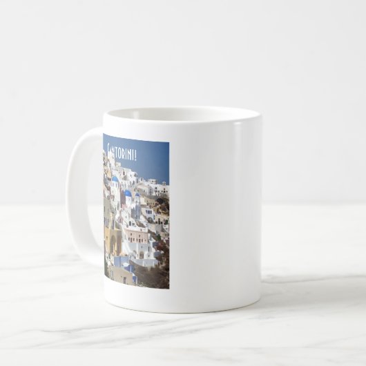 Santorini, Griechenland Kaffeetasse (Vorderseite Links)