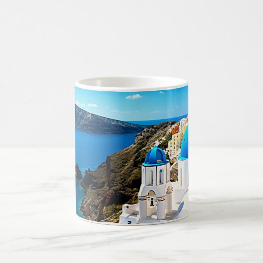 Santorini Griechenland Kaffeetasse (Mittel)