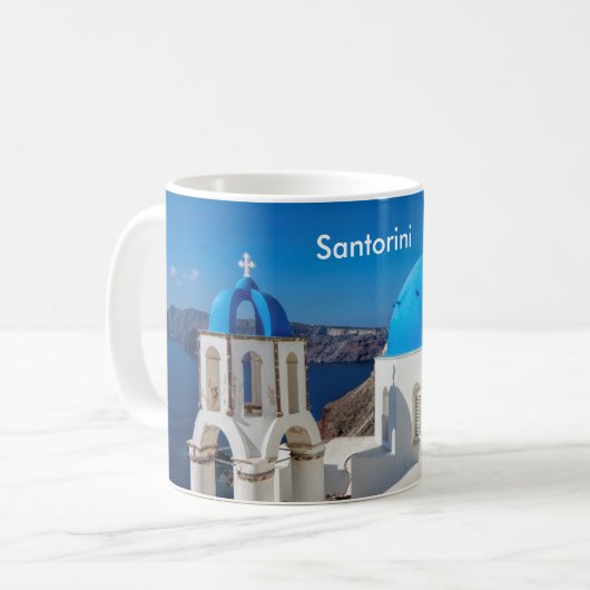 Santorini Griechenland Kaffeetasse (Vorderseite Links)