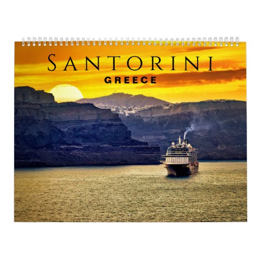 Santorini, Griechenland Kalender (Titelbild)