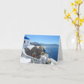 Santorini, Griechenland Karte (Gelbe Blume)