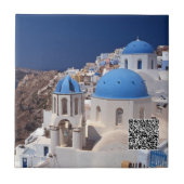 Santorini Griechenland Keramik Tile Fliese (Vorderseite)