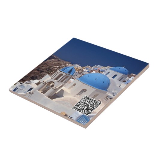 Santorini Griechenland Keramik Tile Fliese (Seite)
