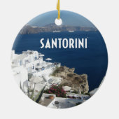 Santorini Griechenland Keramikornament (Hinten)