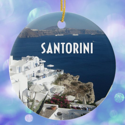 Santorini Griechenland Keramikornament