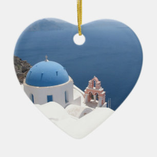 Santorini Griechenland Keramikornament