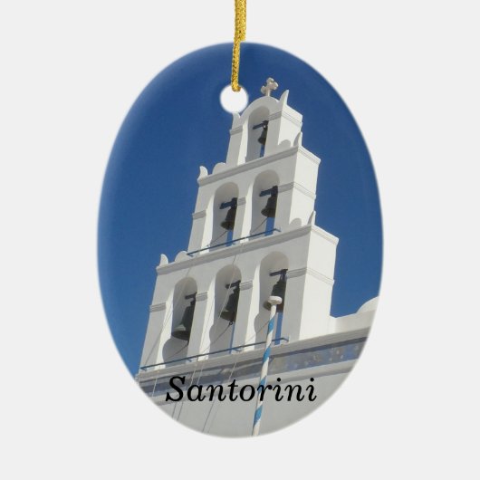 Santorini, Griechenland Keramikornament (Vorne)