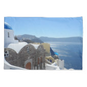 Santorini, Griechenland Kissenbezug (Rückseite)