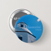 Santorini, Griechenland-Knopf Button (Vorne & Hinten)