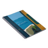 Santorini, Griechenland Kreuzfahrtschiff Notizblock (Rechte Seite)