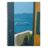 Santorini, Griechenland Kreuzfahrtschiff Notizblock (Vorderseite)