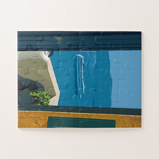 Santorini, Griechenland Kreuzfahrtschiff Puzzle (Horizontal)