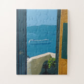Santorini, Griechenland Kreuzfahrtschiff Puzzle (Vertikal)