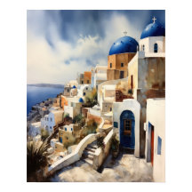Santorini Griechenland Landschaft Reisen Kunst dru