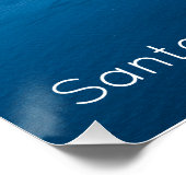 Santorini Griechenland Landschaftliches Poster-Bil Poster (Ecke)