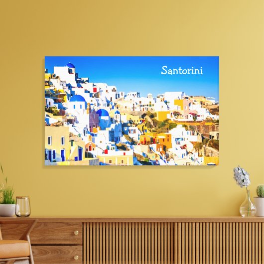 Santorini Griechenland Leinwanddruck (Insitu (Wohnzimmer))