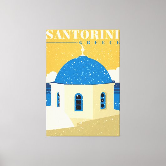 Santorini Griechenland Leinwanddruck (Vorderseite)