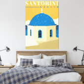 Santorini Griechenland Leinwanddruck (Insitu (Schlafzimmer))