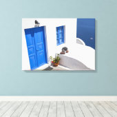 Santorini Griechenland Leinwanddruck (Insitu (Holzboden))