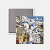 Santorini, Griechenland Magnet (Vorderseite/Rückseite)