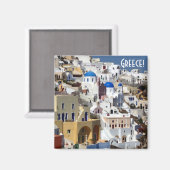 Santorini, Griechenland Magnet (Vorderseite/Rückseite)