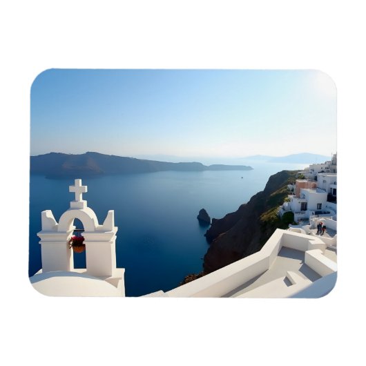 Santorini Griechenland Magnet (Horizontal)
