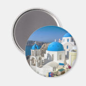 Santorini, Griechenland Magnet (Vorderseite/Rückseite)