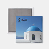 Santorini, Griechenland Magnet (Vorderseite/Rückseite)