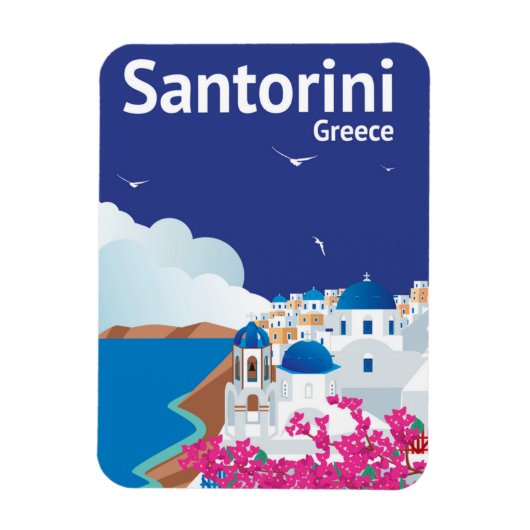 Santorini Griechenland Magnet (Vertikal)