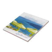 Santorini Griechenland Malerei Fliese (Seite)