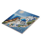 Santorini Griechenland Mixed Media Mosaik - Griech Fliese (Seite)