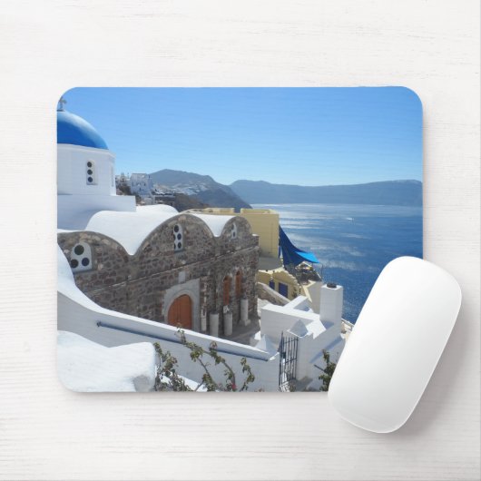 Santorini, Griechenland Mousepad (Mit Mouse)