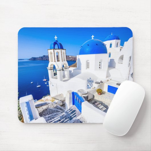Santorini Griechenland Mousepad (Mit Mouse)