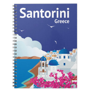 Santorini Griechenland Notizblock