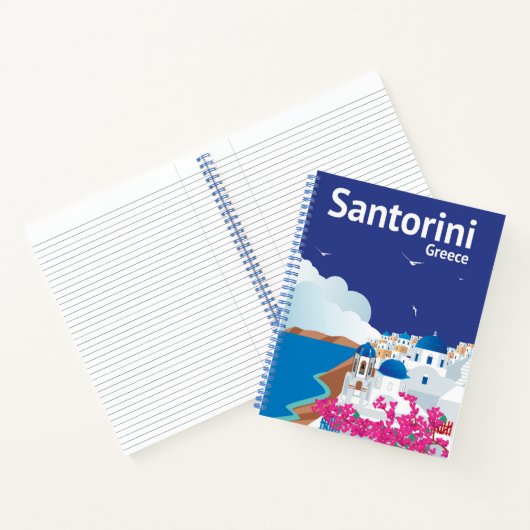 Santorini Griechenland Notizblock (Innenseite)
