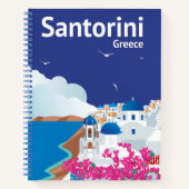 Santorini Griechenland Notizblock (Vorderseite)