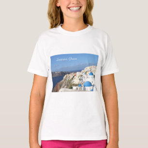 Santorini, Griechenland, Oia, Mädchen-T - Shirt